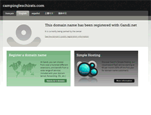Tablet Screenshot of campingleschirats.com